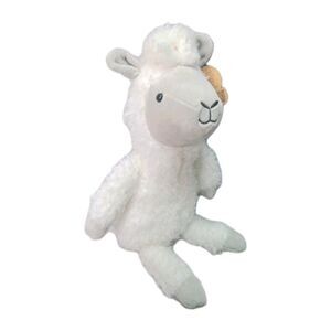 Plush Animal Adventure White Llama Sheep Alpaca Stuffed Animal Toy Textured Fur